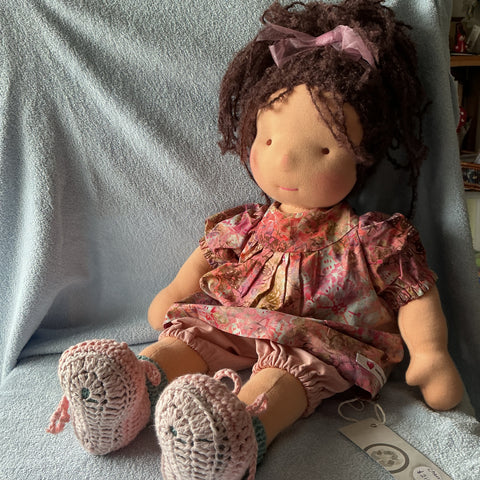 Steiner /Waldorf inspired doll"Mauve””