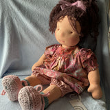 Steiner /Waldorf inspired doll"Mauve””