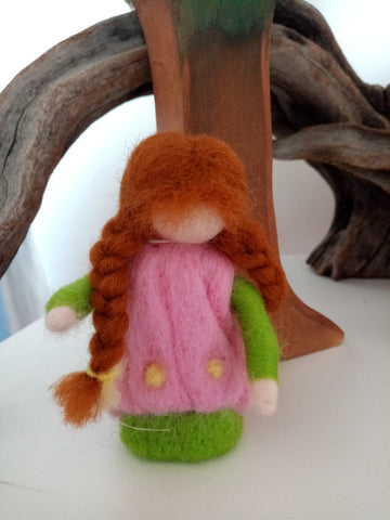 needlefelted girl