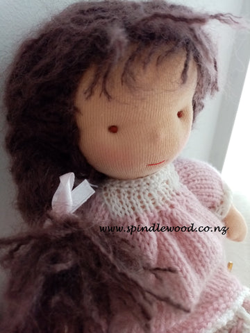 Waldorf inspired doll: "Rosebud"