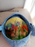 "Blue"    a waldorf/Steiner inspired doll for toddlers with carry basket