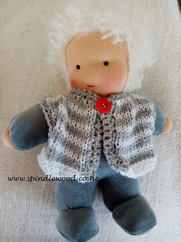 "Button"  a waldorf doll for toddlers