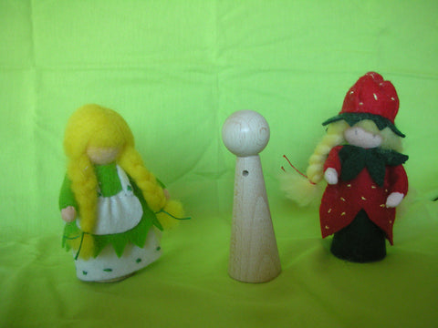 Standing wooden doll