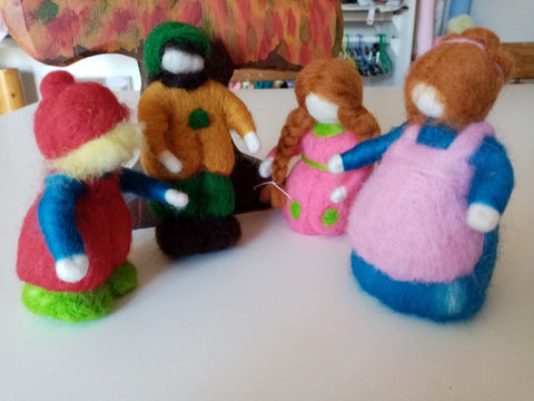 Needlefelted family